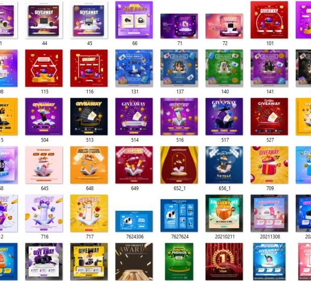 100+ Give Away poster