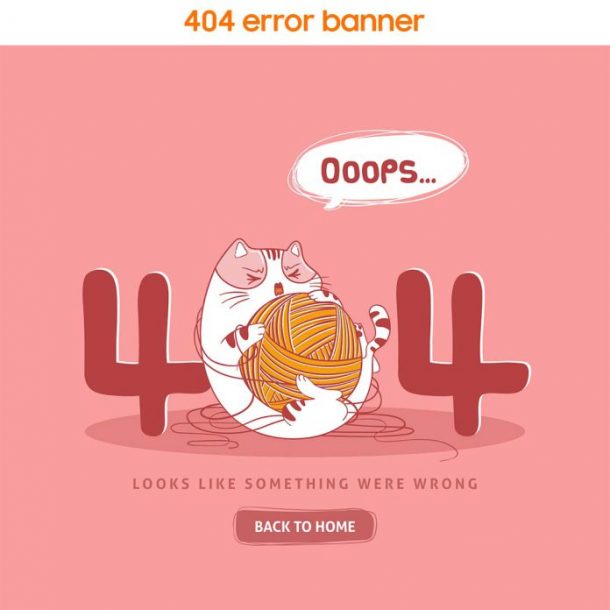 404 error banner