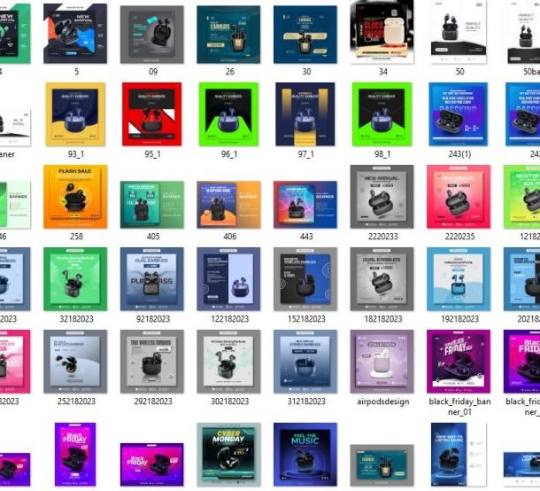 55+ Earphone Banner – Banner Tai nghe bluetooth