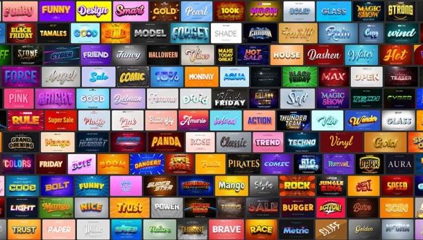 6000+ Text Effect – PSD – Phần 17