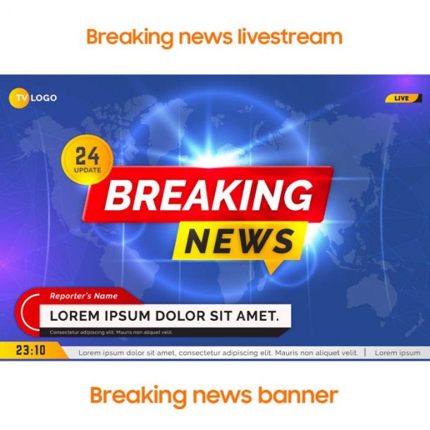 Breaking news livestream – Breaking news banner