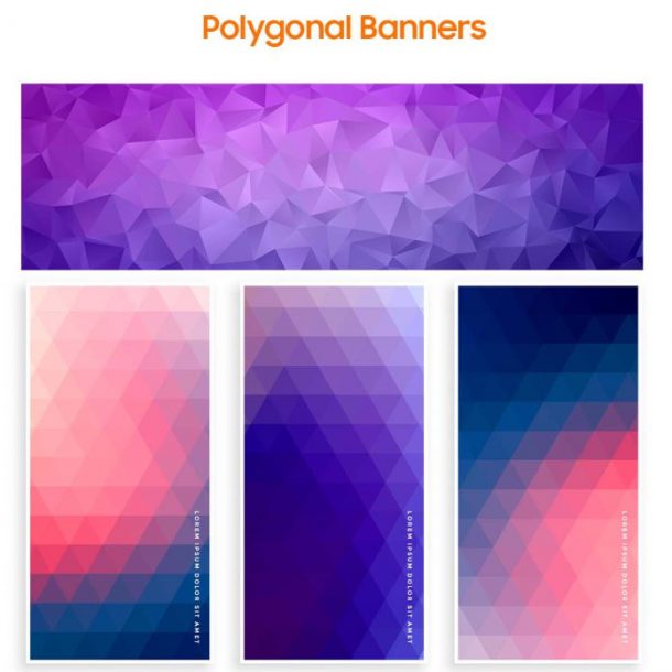 Polygonal Banners