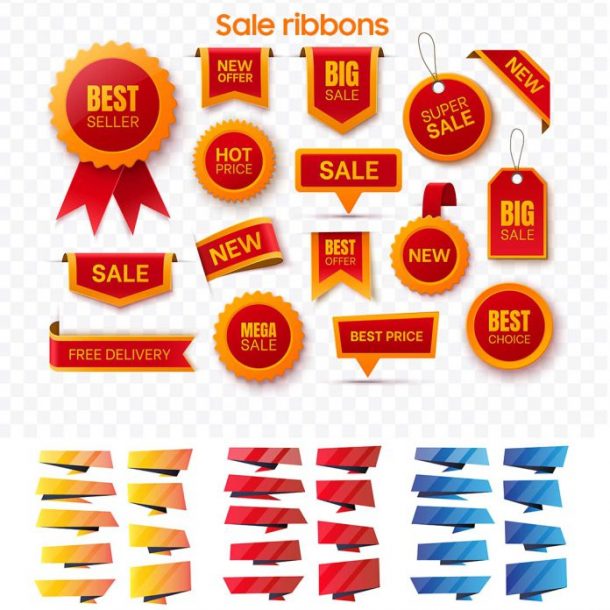 Sale ribbons