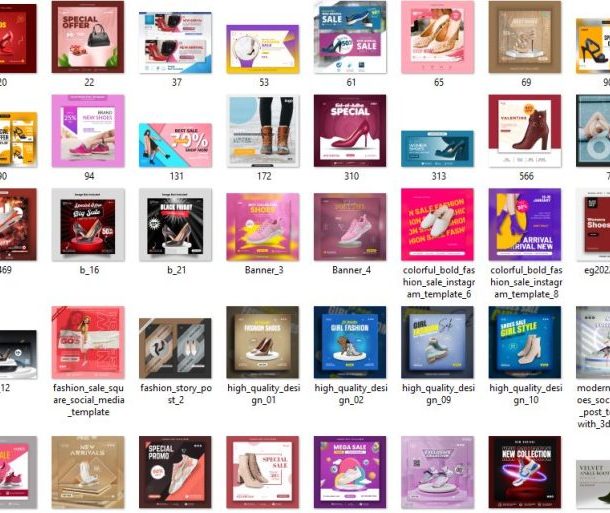 50+ Woman Shoes Banner