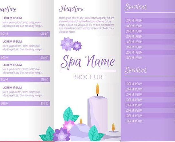Beauty Spa Menu