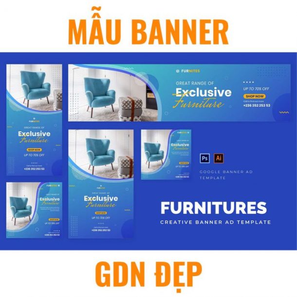 Mẫu banner GDN đẹp