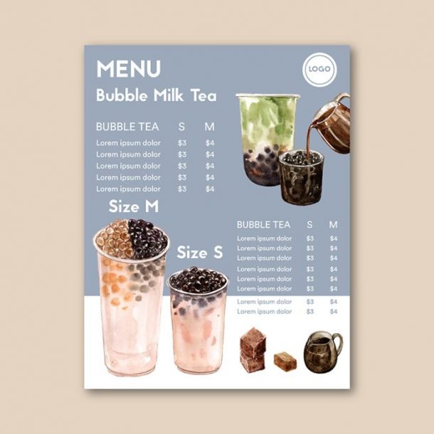 MilkTea Menu